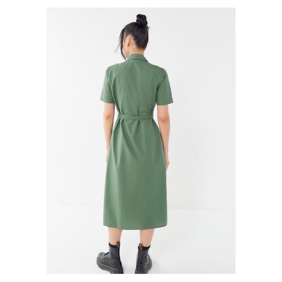 UO Holly Double Breasted Midi Shirt Dress - Picture 4 of 8